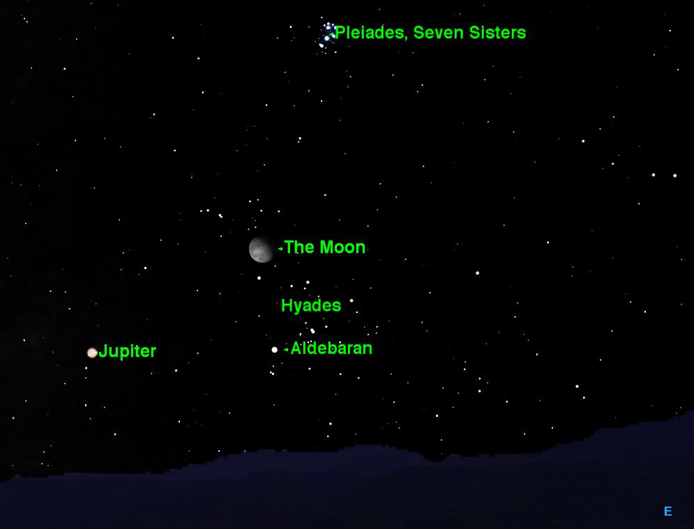 Moon Visits Bright Star Clusters This Week